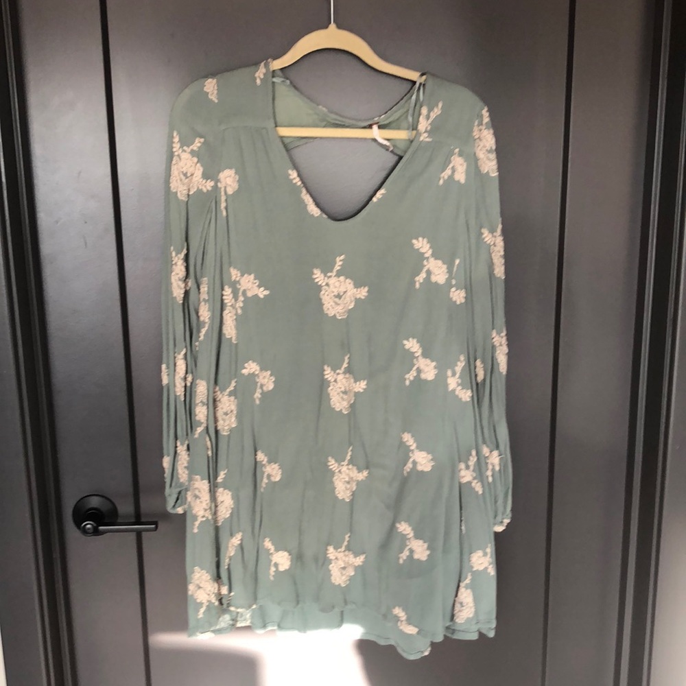 Free People Embroidered Shift Dress